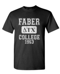 FABER COLLEGE – delta tau chi belushi house – Mens Cotton T-Shirt