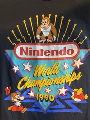 RARE 1990s Nintendo NES Vintage World Championship T-Shirt Donkey Kong Mario XL