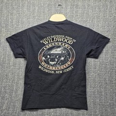 Harley Davidson Wildwood NJ T-Shirt Men Medium Pirate Skull Graphic Biker No Tag