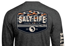 Mens Salt Life Aquatic Journey Graphic Pocket L/S T-Shirt – 2XL/XL/Large – NWT