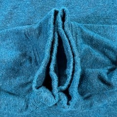 UNTUCKit Grassi Henley Shirt Mens Small Teal Blue Long Sleeve Cotton Blend