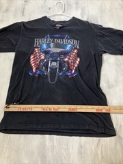 Harley-Davidson Shirt Mens Medium Black Tee Pacific Honolulu Hawaii Eagle