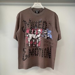Tee Mixed emotions tshirt Brown S-M-L-XL