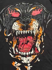 Warren Lotas Rottweiler Graphic Print Crew Neck T-Shirt