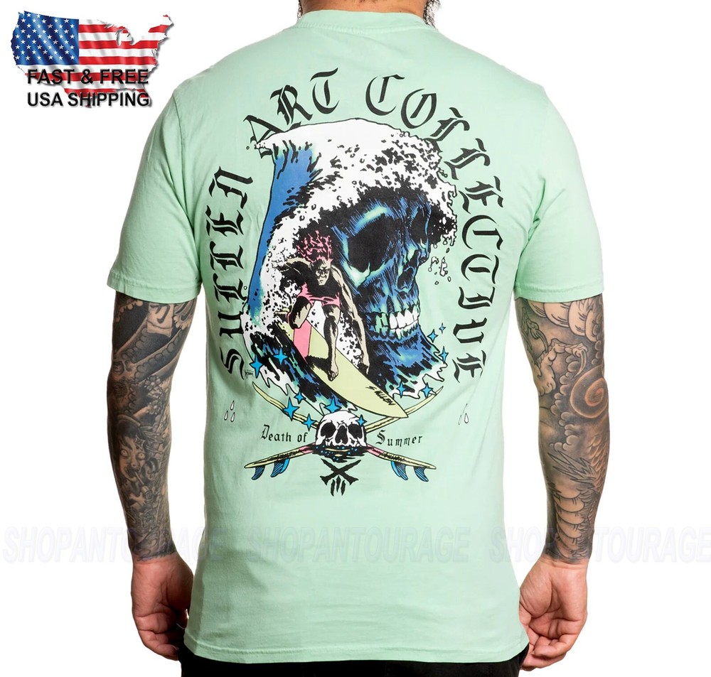 Sullen Art Collective Death Swell Premium SCM6308 Short Sleeve T-shirt For Men