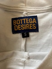Bottega Desires Men’s Graphic Logo Crew Neck Short Sleeve T-Shirt White/Gray S