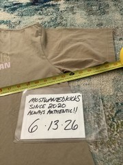 NWT Nike Air Jordan Flight Oversized T-Shirt Khaki & Iced Carmine Men’s Sz S