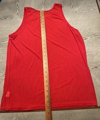 Go Softwear Men’s Sleeveless Red Mesh Tank Top Sz.XL See Through Fishnet