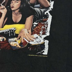 Vintage PULP FICTION 1994 Quentin Tarantino Uma Thurman Movie XL Shirt REPRINT