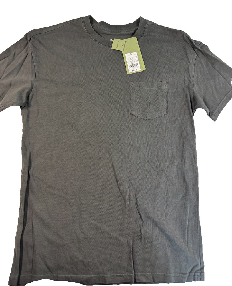 Goodfellow & Co Men’s Heavyweight Short Sleeve T-Shirt Hematite Size S NWT