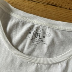 RRL Ralph Lauren T Shirt Size 2XL Cotton Short Sleeve Single Stitch White
