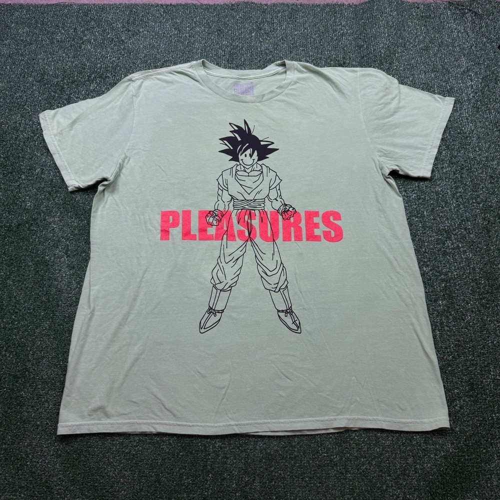 Pleasures x CHINATOWN MARKET T Shirt Mens Size XL Green Fighters Graphic Tee