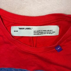 Off-White Bernini Business Casual Red Long Sleeve T-Shirt OMAB001F1818501 Mens M