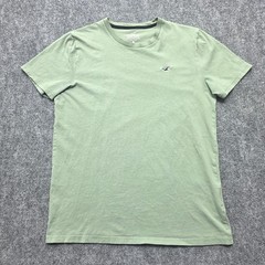 Hollister Must Have Collection Shirt Mens Medium Sage Green Cotton Logo Tee Crew