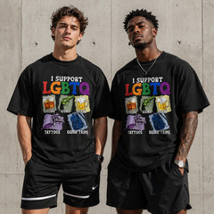 Funny LGBTQ Support Shirt Pride Month Graphic Tee