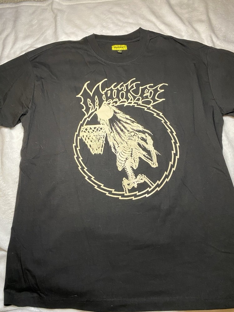 Chinatown Market Studios Skeleton Dunk Till Death Shirt Mens XL Streetwear NEW