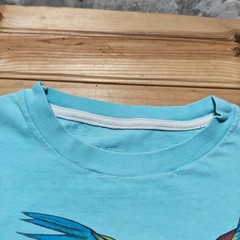 Vintage 90s Costa Rica Scarlet Macaw Parrot Hibiscus Graphic T-Shirt – Medium