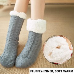 Mens Fuzzy Slipper Socks Winter Cozy Fluffy Cabin Warm Soft Fleece Lining Thi…