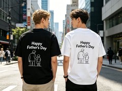 Father’s Day Custom Name Image Tee Warm Gift For Beloved Dad Daily Wear Shirt