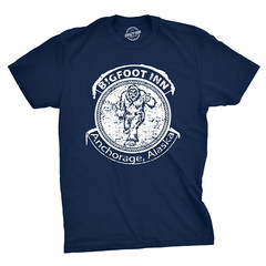 Big Foot Inn T Shirt Funny Dive Bar Pub Sasquatch Drinking Graphic Tee