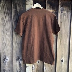 Non Stock Mfg Brown USA Cotton T Shirt XL Minimalist Blank Casual Tee
