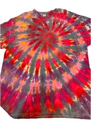 Tie Dye Swirl T Shirt Purple Xl Hippie Boho Style Festival Shirt