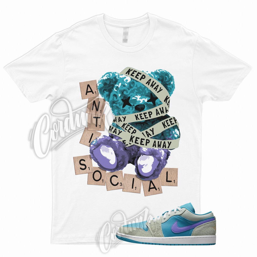 ANTI T Shirt to Match 1 Low Aquatone Concord Light Bone Celestial Gold White
