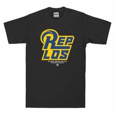 STREETWISE Rep Los PT.2 T-Shirt (Black) Streetwear Adult Men’s Tee Black LA Rams