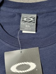Oakley Silicone Software T-Shirt Mens XL Navy Blue Short Sleeve Gorpcore Vtg