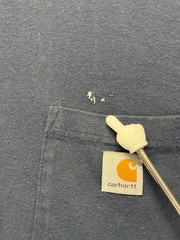 Carhartt Original Fit Shirt Men 4XL Navy Blue Graphic Print Spellout Logo Rugged