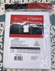 Marco Giovanni 3-Pack Men’s White Cotton Crew Neck T-Shirts
