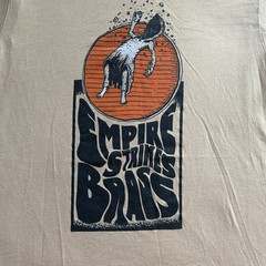 Empire Stikes Brass T Shirt Mens Medium M Tan Short Sleeve Tour Band RARE