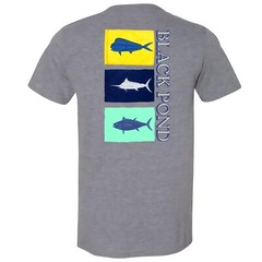 Black Pond Saltwater Series Men’s T-shirt Offshore Fishing Flag Mahi Tuna Marlin