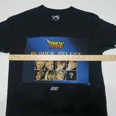iKON Unisex Adult S Player Select Graphic Print Crewneck Black T Shirt New Kids