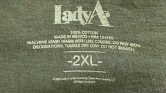 Lady Antebellum Grey 2023 Country Music Request Line 2XL Tour Shirt T-Shirt NWOT