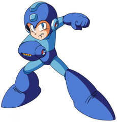 Mega Man 80’s Video Game Jump Busting Through Men’s T Shirt Gamer Merch