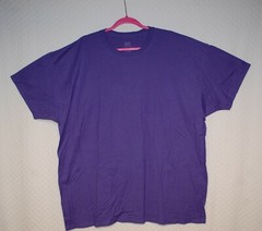 Mens PURPLE S/S T-SHIRT Crew Neck FRUIT OF THE LOOM Size 2X 3X 4X