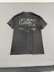 Vintage 3D Emblem Harley Davidson Panther T-Shirt Large Faded Black Distressed