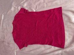 Teens S Regular 2-Pack Pink/Fuchsia Solid Crew Neck Short Sleeve T-Shirts