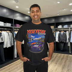 YESEYESEE Racing Graphic Tee Classic Car & Race Car Retro Style T-Shirt