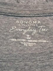 Sonoma Everyday Tee Long Sleeve Undershirt Slim fit T-Shirt LARGE L