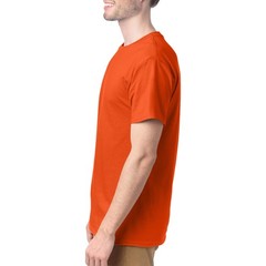 4-pack Mens Essentials Short Sleeve 100% Cotton T-Shirt 2X-Large Big Orange