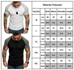 Men’s Tight Fit Muscle T-Shirt Gym Sport Short Sleeve Tee Shirts Casual Tops