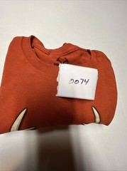 REALTREE Long Sleeve T-Shirt Bone Collector Camo Logo Dark Orange Mens M (38-40)