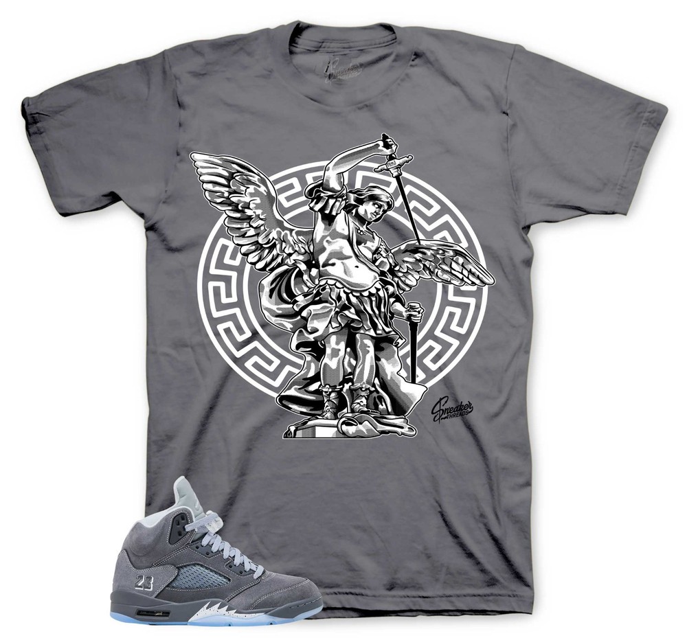 Shirts To Match Jordan 5 Wolf Grey Sneaker Tees For AJ5 – Archangel Shirt