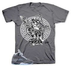 Shirts To Match Jordan 5 Wolf Grey Sneaker Tees For AJ5 – Archangel Shirt