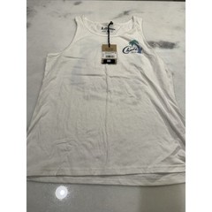 Chubbies Tank Top Mens Small White Tiger Tailgate Duo Graphic Palm Tree NWT