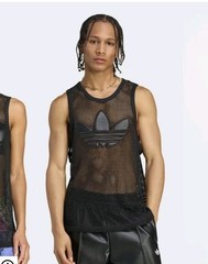 Sold Out ! adidas x Jeremy Scott 90s House Music Mesh Tank Top Tee S Small Nwt