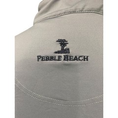 Large Pebble Beach Mens Golf Pullover Performance Gray Ryan Homes 1/4 Zip