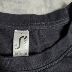 Sols Regent T Shirt Men Size L Black White Graphics Pullover Short Sleeve Art